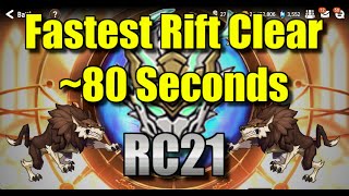 RC21 End Game Rift team  Fastest Rift clear in 80 seconds with RC21 Rift Fragment explanation [upl. by Bernardine]