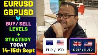 EURUSD Analysis TODAY 1415 Sept  GBPUSD Analysis TODAY 1415 Sept  EURUSD Strategy  GBPUSD [upl. by Ayila]