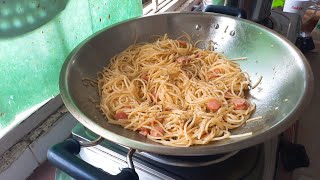 spaghetti aglio e olio for big group  蒜油意粉 [upl. by Vally]