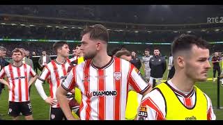 quotDERRY CITY PLAYERS LET THEIR CITY DOWN TONIGHTquot DERRY CITY V DROGHEDA UNITED 2024 FAI CUP FINAL [upl. by Perr]