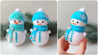 ☃️ DIY Snowman🎄 Christmas gift idea🎄 Christmas decorations 🎄 Christmas crafts [upl. by Hillell976]