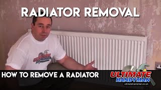 Remove a radiator  Radiator removal [upl. by Baynebridge]