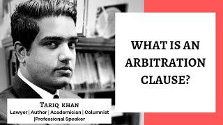 What is an arbitration clause [upl. by Rayshell]