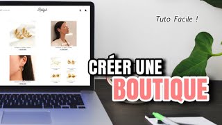 4 Comment créer UNE BOUTIQUE DE VENTE EN LIGNE un SITE WEB de vente pour sa marque  Page Accueil [upl. by Roehm417]