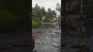 Amecameca El río se desbordó inundado varias calles y vivienda del centro de amecameca 11sep [upl. by Jaime]