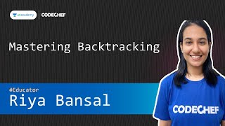 Unacademy Special Class Mastering Backtracking  Riya Bansal [upl. by Attekal]