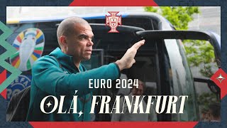 A Chegada a Frankfurt para os Oitavos de Final [upl. by Kurtz]