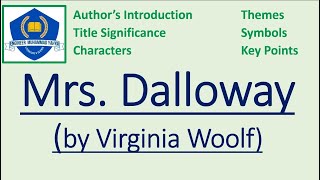 Mrs Dalloway by Virginia Woolf Title Significance and Introduction in UrduHindi [upl. by Haimaj]