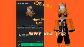 New Item how to get the New Year Tiger 2022 in roblox [upl. by Archangel]