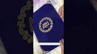 Nikkah booklet customtrove wedding nikkahframe nikkahbooklet nikkahaccessories [upl. by Anitneuq]