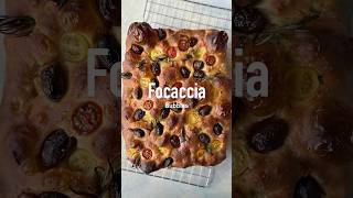 Glorious focaccia with olives rosemary and cherry tomatoes focaccia [upl. by Kurys74]