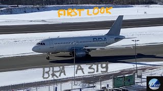 Braathens Regional Airlines A319 Visit At Stockholm Bromma Airport And First Look [upl. by Asilet]