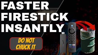 FASTER FIRESTICK INSTANTLY  DO NOT CHUCK IT  FIX IT INSTEAD [upl. by Albers]