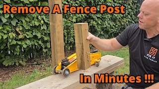 Easily Remove a Fence Post Without Digging [upl. by Adnorrahs18]