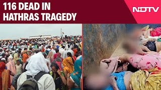 Hathras News  116 Including Children Killed In Stampede At Religious Event In UP [upl. by Ynttirb]