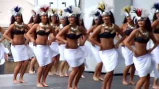 Tahitian Dance Vahines Lokelani Rhythm of the Islands Hoolaulea Lawndale 2013 [upl. by Ahsiret]