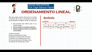 ORDENAMIENTO LINEAL Horizontal Vertical  ORDENAMIENTO DE INFORMACIÓN  PARTE 3 NIVEL AVANZADO [upl. by Nyer502]