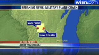 F16 Fighter Crashes In Rural Wisconsin [upl. by Eislehc810]