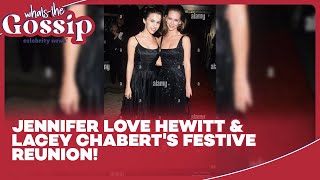 Holiday Film Reunion Jennifer Love Hewitt amp Lacey Chabert Want to Play Sisters [upl. by Filemon]