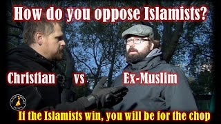 Ex Muslim debates on how to oppose Islamization speakerscorner islam christianity [upl. by Finegan]