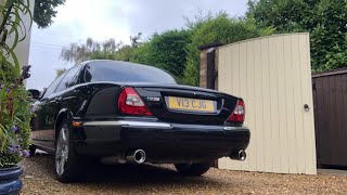 Jaguar X350 XJR 42 Supercharged Caldoofy Stage 1 Intake and Quicksilver exhaust sound [upl. by Geis44]