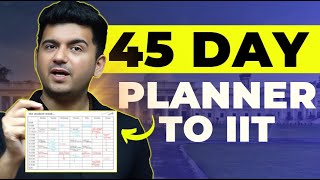 How to Crack JEE Advanced 2024 in 45 days Best Strategy amp IIT motivation [upl. by Coucher444]