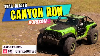 FORZA HORIZON 5  How to complete CANYON RUN Trail Blazer Seasonal Objective [upl. by Nyrraf]