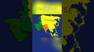 Asia Battle Royale countryballs war mapping asia [upl. by Ledairam]