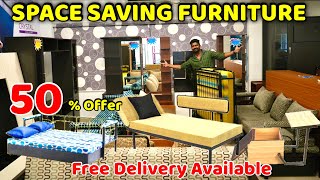 Amazing Space Saving FURNITURE  50 Discount Foldable Cot Dining Table Sofa  Nanga Romba Busy [upl. by Lienahs]