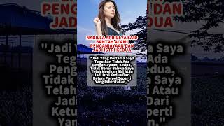 NABILLA APRILLYA SAID ALAMI PENGANIAYAAN DAN JADI ISTRI KE 2 katakatabijak viralvideo viralshorts [upl. by Ennovart307]