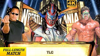 FULL MATCH  The Rock Vs Ultimate Warrior Vs Jushin Thunder Liger TLC wwe2k24 [upl. by Einnim]