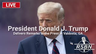 LIVE REPLAY President Trump Delivers Remarks to the Press in Valdosta GA  93024 [upl. by Eissirhc]