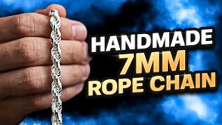 7MM Rope Chain DIAMOND CUT Review [upl. by Borras]