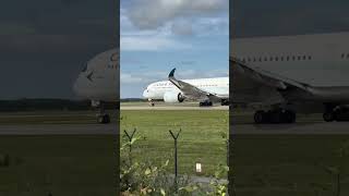 Cathay pacific A350 roar out of Manchester aviation [upl. by Jauch899]