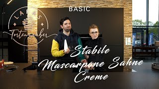 Mascarpone Sahne Creme Basic  MEINE LIEBLINGS TORTENFÜLLUNG [upl. by Zanze]