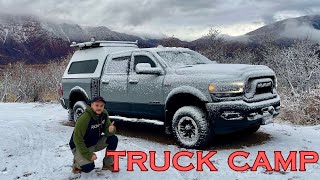 Truck Camping in GLENWOOD SPRINGS COLORADO  4x4 Trail Too Slippery [upl. by Ettevram193]