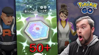 New Shadow Shiny Pokémon caught 50 Rocket Leaders defeated Pokémon GO [upl. by Myer]