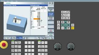 How to do pocketmilling in Siemens CNC ControllerSquare pocket milling cycle in SINUMERIK 828D840 [upl. by Averir]