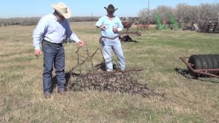 Preparing a Wildlife Food Plot with a Chain Harrow [upl. by Hirsch]