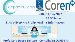 Curso Capacita CORENRJ sobre Ética e Exercício Profissional na Enfermagem [upl. by Edya]