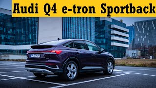 2022 Audi Q4 eTron 55 quattro Sportback Review  Diversifying the Range [upl. by Brightman]