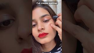 Cut crease eyeliner shorts ytshorts makeup eyeliner cutcrease viralmakeup makeuphacks [upl. by Sucramd]