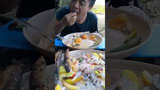 MUKBANG TINOLA INIHAW AT KINILAW NA ISDA [upl. by Kimura]