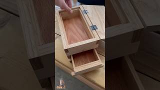 Cool box I made with a hidden compartment shorts woodworking [upl. by Trella]