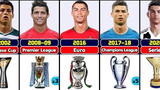 Cristiano Ronaldos Career All Trophies [upl. by Uticas]