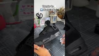 Turning Thunder 4s into Black Cat 4s 🐈‍⬛ via latyasartTT shorts [upl. by Daphne]