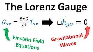 Relativity 109c Gravitational Waves  Wave Derivation The Lorenz Gauge [upl. by Lemmy]