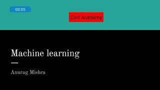 Well defined learning problems in Machine Learning  Civil Academy [upl. by Loeb]