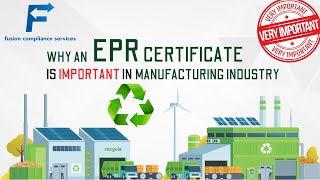 EPR Certification  EPR Registration Services EPRCertification  EPRCompliance [upl. by Esorrebma]