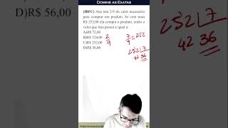 Questão IBFC frações concursos enem matemática raciociniologico [upl. by Terrilyn380]